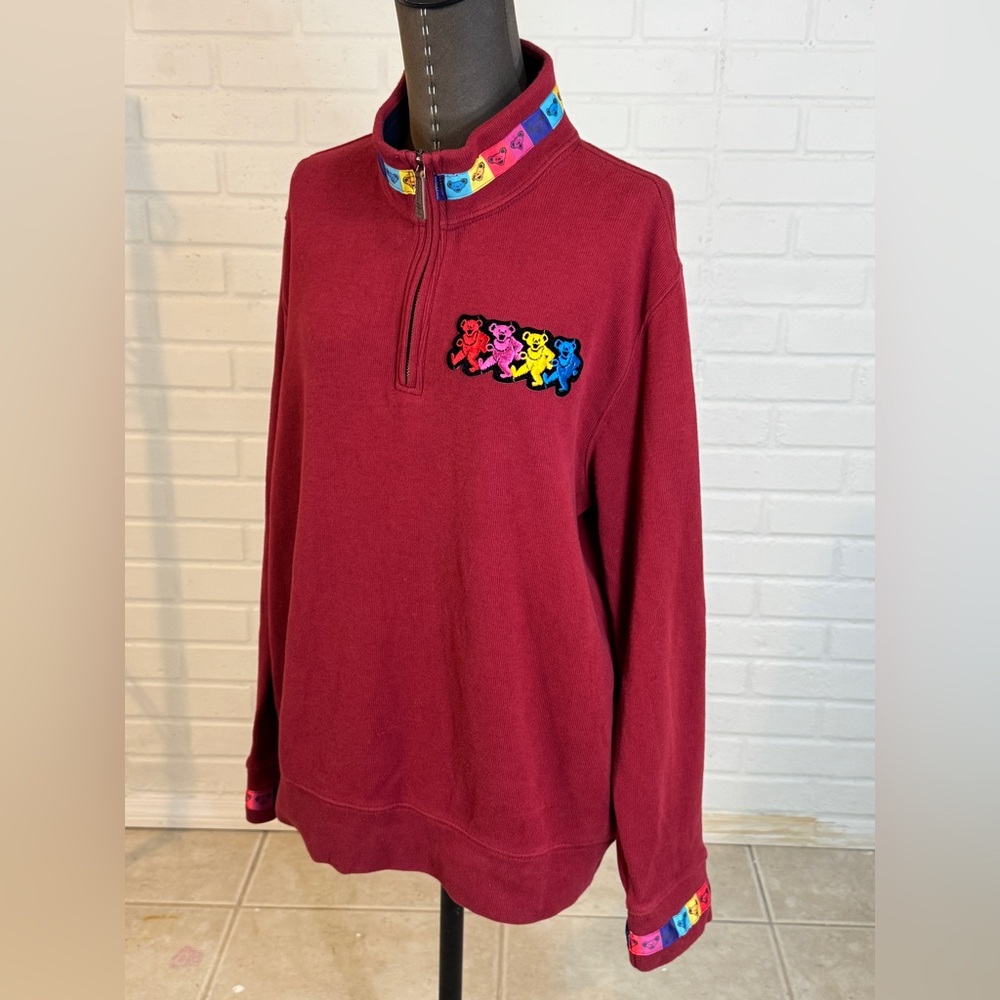 Grateful Dead 1of A Kind Dancing Bear Pull Over - image 1